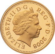 1 Pound - Elizabeth II English Oak; Gold Proof obverse image