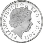 1 Pound - Elizabeth II Edinburgh; Silver Piedfort obverse image