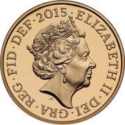 1 Pound - Elizabeth II Royal Arms; Gold Proof obverse image