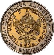 1 Peso Pattern - France reverse image