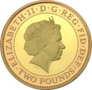 2 Pounds - Elizabeth II Olympic Handover; Gold Proof obverse image