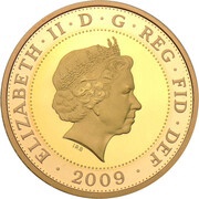 2 Pounds - Elizabeth II Robert Burns; Gold Proof obverse image