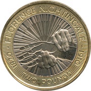 2 Pounds - Elizabeth II 4th portrait; Florence Nightingale, United Kingdom, 2010 reverse image