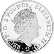 2 Pounds - Elizabeth II Year of the Rooster; Silver Proof obverse image