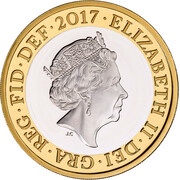 2 Pounds - Elizabeth II 5th Portrait; Jane Austen obverse image