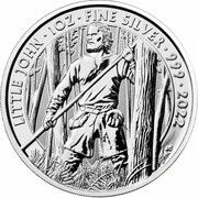 2 Pounds - Elizabeth II Little John; 1 oz Fine Silver, United Kingdom, 2022 reverse image