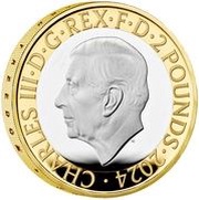 2 Pounds - Charles III Sir Winston Churchill; Silver Proof obverse image