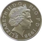 5 Pounds - Elizabeth II Prince Charles' 50th Birthday; Silver Proof obverse image