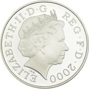 5 Pounds - Elizabeth II Queen Mother 100th Birthday; Silver Proof obverse image