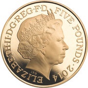 5 Pounds - Elizabeth II British Expeditionary Force; Gold Proof obverse image