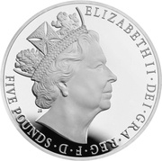 5 Pounds - Elizabeth II Longest Reign; Silver Proof obverse image