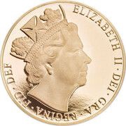 5 Sovereigns - Elizabeth II Butler effigy obverse image