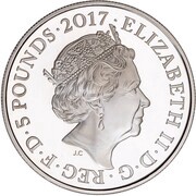 5 Pounds - Elizabeth II Arras; Silver Proof obverse image