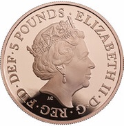 5 Pounds - Elizabeth II Royal Birthday; Gold Proof obverse image