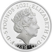 5 Pounds - Elizabeth II Royal Albert Hall; Silver Piedfort obverse image