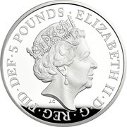 5 Pounds - Elizabeth II Alfred The Great; Silver Proof obverse image