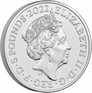 5 Pounds - Elizabeth II 5th portrait; The Queen's Reign, Commonwealth of Nations obverse image