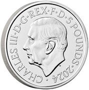 5 Pounds - Charles III George Michael obverse image