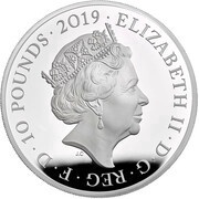 10 Pounds - Elizabeth II Ceremony of the Keys; Silver Proof obverse image