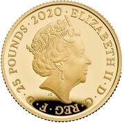 25 Pounds - Elizabeth II Elton John; Gold Proof obverse image