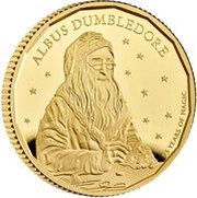 25 Pounds - Charles III Albus Dumbledore; Gold Proof, United Kingdom, 2023 reverse image