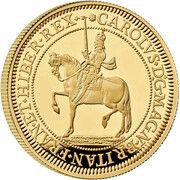 100 Pounds - Charles III Charles I; Gold Proof, United Kingdom, 2023 reverse image