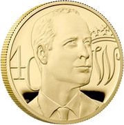 200 Pounds - Elizabeth II Prince William's Birthday; Gold Proof, United Kingdom, 2022 reverse image