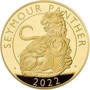 500 Pounds - Elizabeth II Seymour Panther; Gold Piedfort, United Kingdom, 2022 reverse image