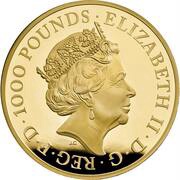1000 Pounds - Elizabeth II Year of The Ox; Gold Proof obverse image