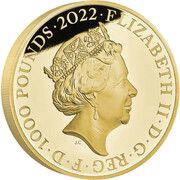 1000 Pounds - Elizabeth II London; Gold Proof obverse image