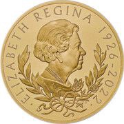 1000 Pounds - Charles III Life and legacy of the Queen; Gold Proof, United Kingdom, 2022 reverse image