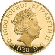2000 Pounds - Elizabeth II The Queen's Beasts Completer; Gold Proof obverse image