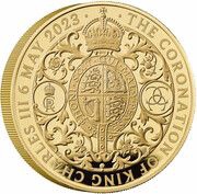 15000 Pounds - Charles III Coronation; Gold Proof, United Kingdom, 2023 reverse image