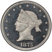 20 Cents "1875" Pattern; aluminium obverse image