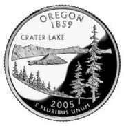 ¼ Dollar "Washington Quarter" Oregon - Silver Proof, United States, 2005 reverse image