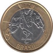 1 Real Olympic Games Rio 2016 - Paratriathlon obverse image