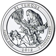 ¼ Dollar "Washington Quarter" El Yunque National Forest, Puerto Rico - Silver Proof reverse image