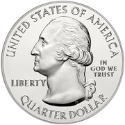 ¼ Dollar "Washington Quarter" Effigy Mounds National Monument, Iowa - Silver 5 oz Bullion obverse image