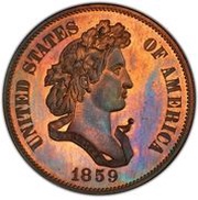 ½ Dollar "1859" Pattern; copper obverse image