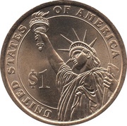 1 Dollar Dwight D. Eisenhower, United States, 2015 reverse image