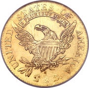 2½ Dollars "Capped Head - Quarter Eagle", United States, 1808 reverse image