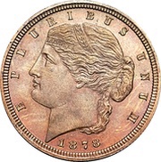 2½ Dollars "Quarter Eagle" Pattern; copper obverse image
