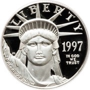 50 Dollars "American Platinum Eagle" Bullion Coinage obverse image