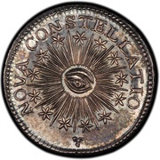 500 Units - Nova Constellatio Pattern, United States, 1783 reverse image