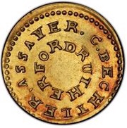 2½ Dollars - C. Bechtler, United States, 1831-1842 reverse image