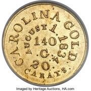 5 Dollars - C. Bechtler 140 G obverse image