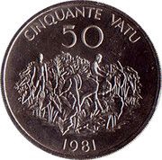 50 Vatu Independence reverse image