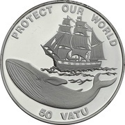 50 Vatu Protect our World reverse image