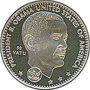 50 Vatu Barack Obama, Vanuatu, 2009 reverse image