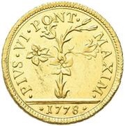 1 Doppia - Pius VI obverse image
